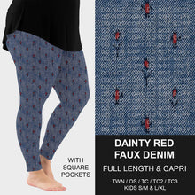 Load image into Gallery viewer, Faux Denim Leggings *Preorder* (closes 10/21, CD#256)
