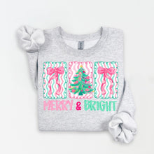 Load image into Gallery viewer, Merry &amp; Bright Sweatshirt (T&amp;CW)
