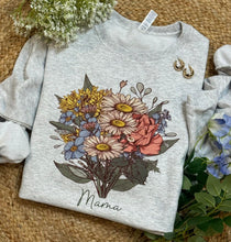 Load image into Gallery viewer, Custom Birth Flower Sweatshirts

