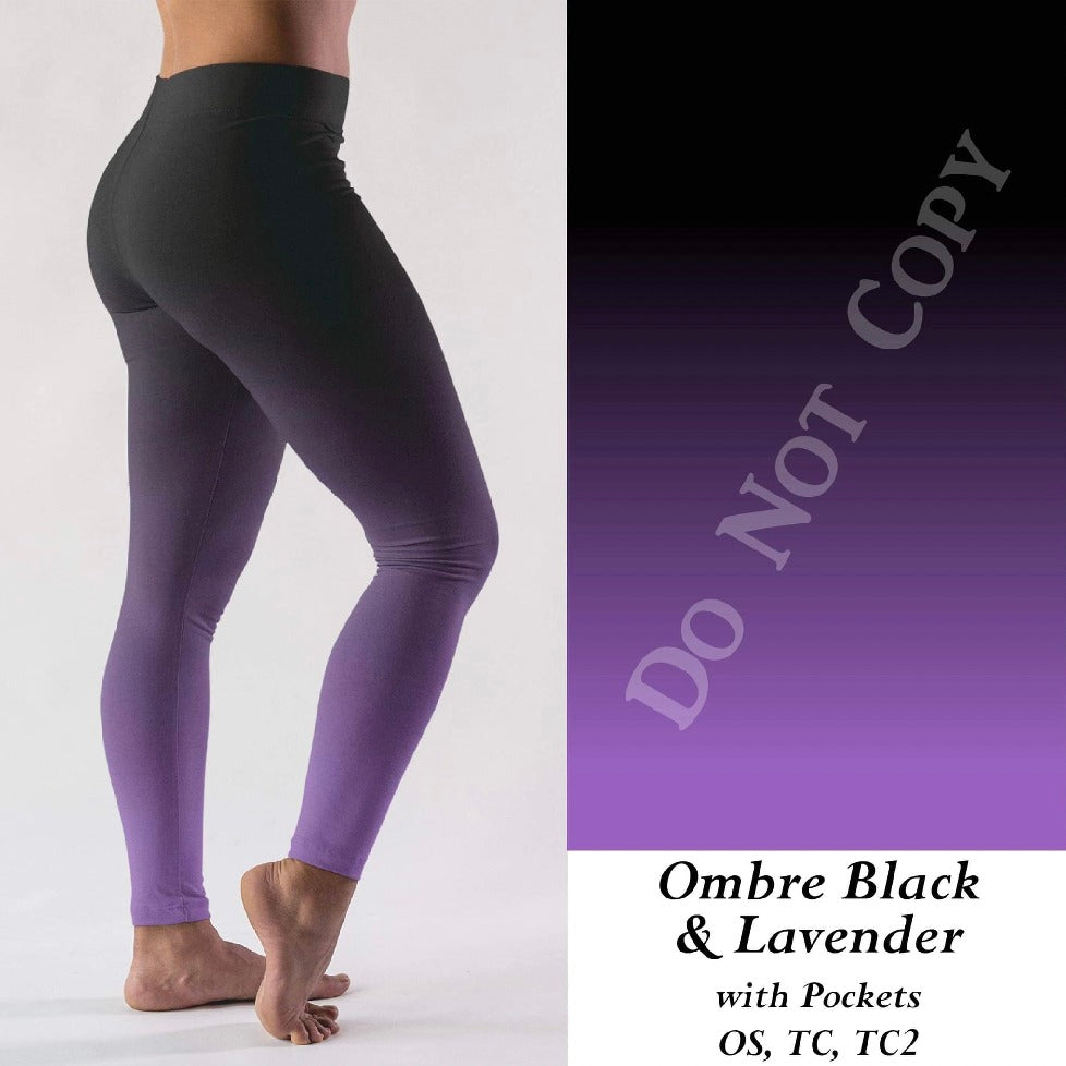 Lavender Ombré Leggings (In Stock)