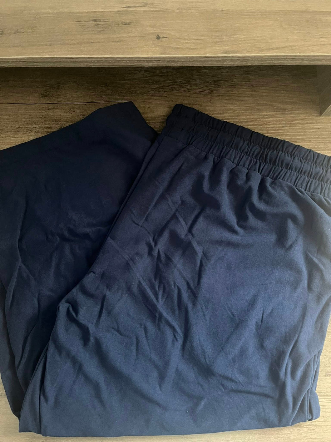 Solid Navy ~ TC Capri Joggers (In Stock)