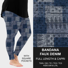 Load image into Gallery viewer, Faux Denim Leggings *Preorder* (closes 10/21, CD#256)
