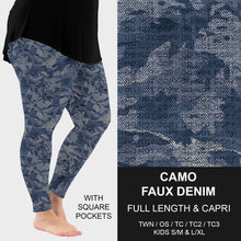 Load image into Gallery viewer, Faux Denim Leggings *Preorder* (closes 10/21, CD#256)
