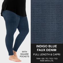 Load image into Gallery viewer, Faux Denim Leggings *Preorder* (closes 10/21, CD#256)

