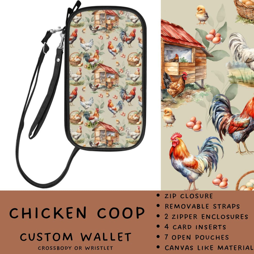 Chicken Coop Crossbody Wallet