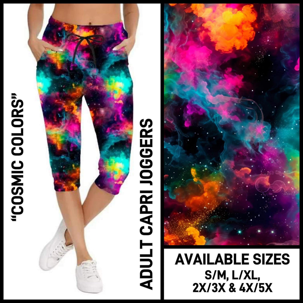 Cosmic Colors Capri Joggers (In Stock)